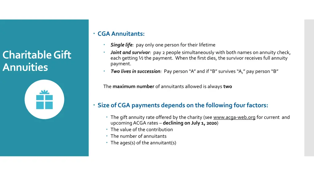 cga annuitants