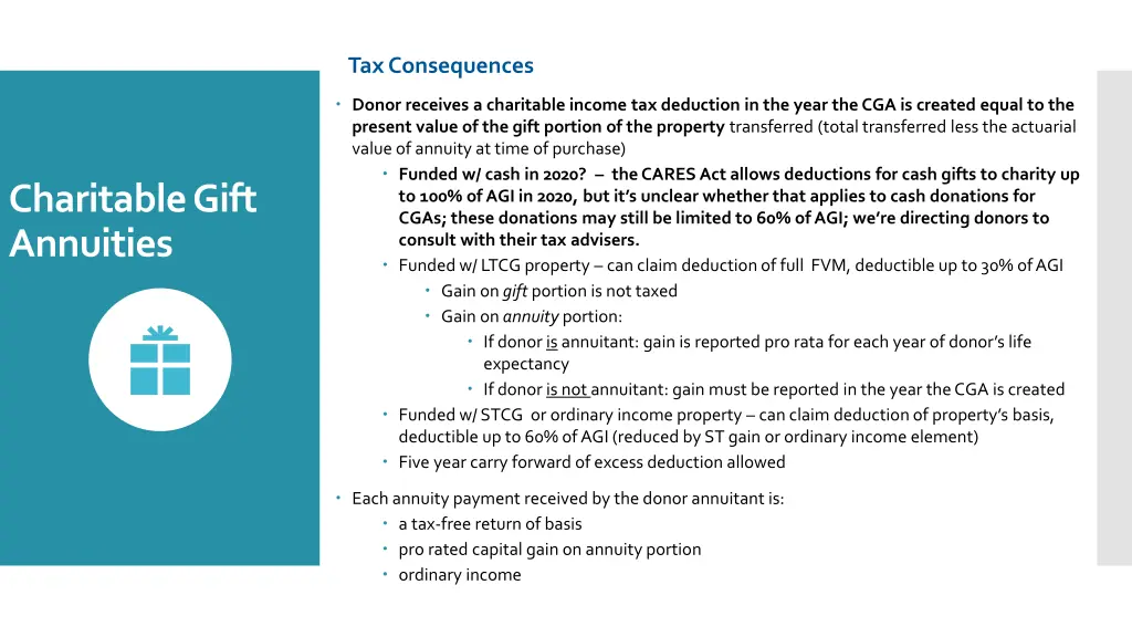 tax consequences