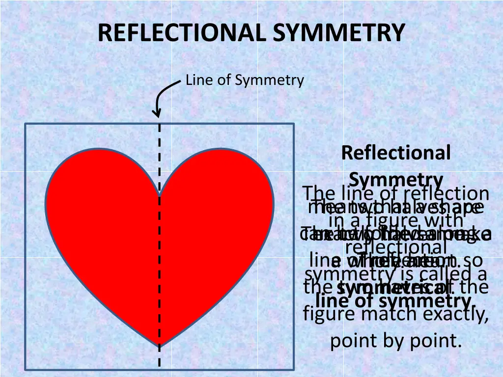 reflectional symmetry 1