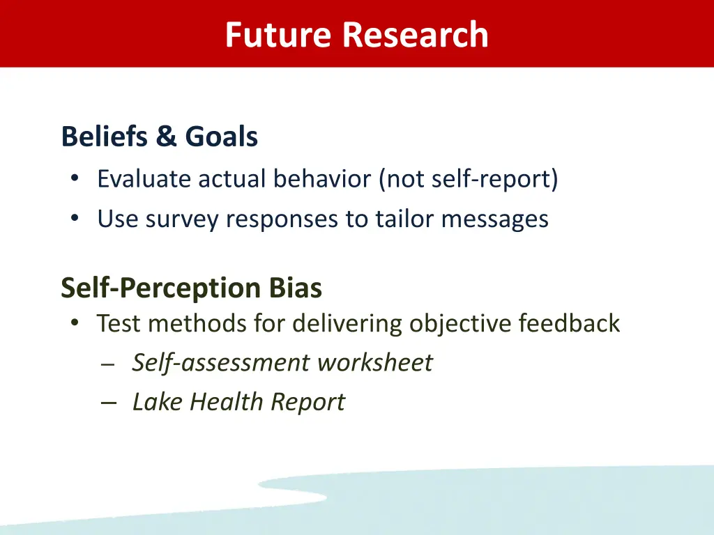 future research