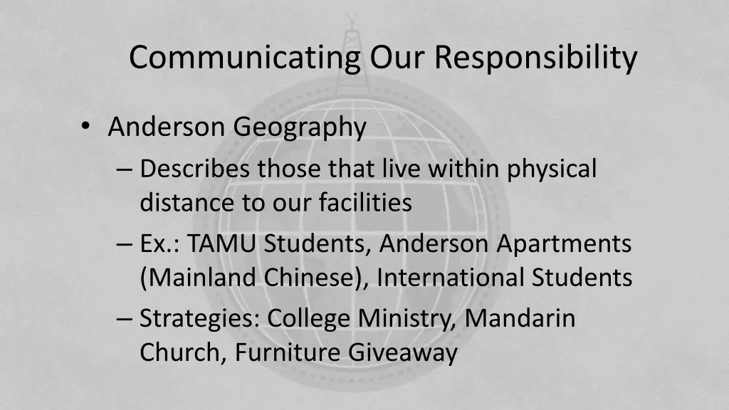 communicating our responsibility 1