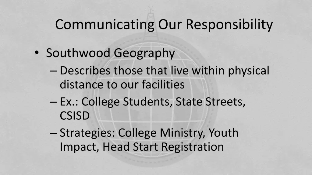 communicating our responsibility 2