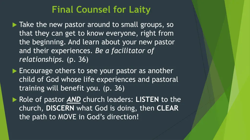 final counsel for laity