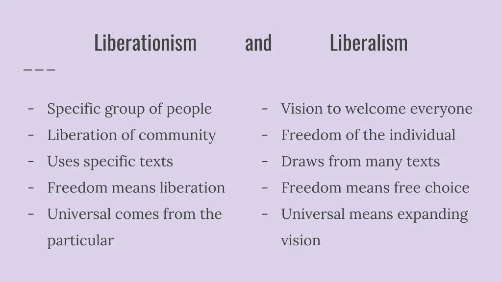 liberationism and liberalism