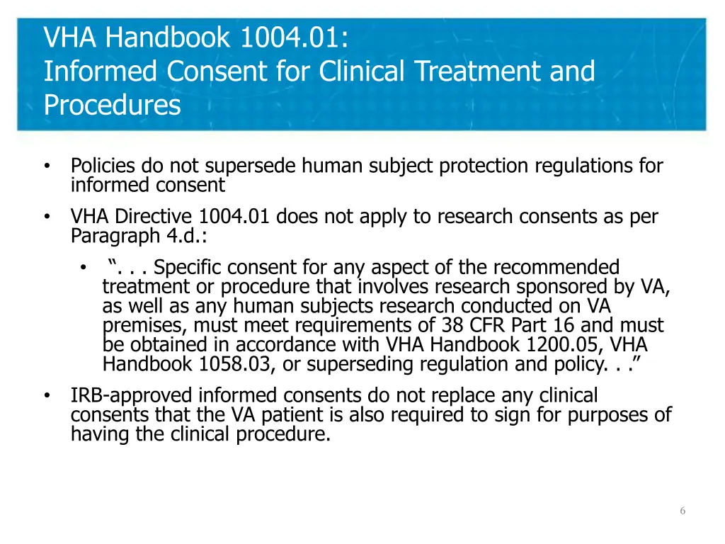 vha handbook 1004 01 informed consent