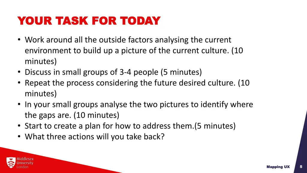 your task for today your task for today