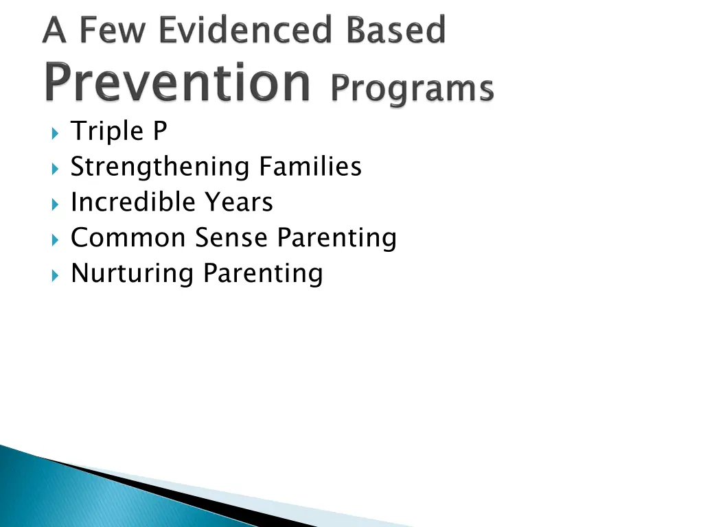 triple p strengthening families incredible years