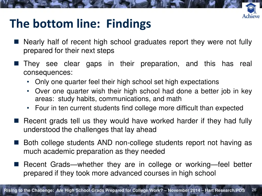 the bottom line findings