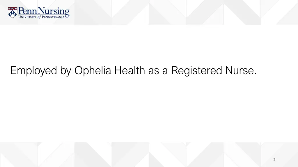 employed by ophelia health as a registered nurse