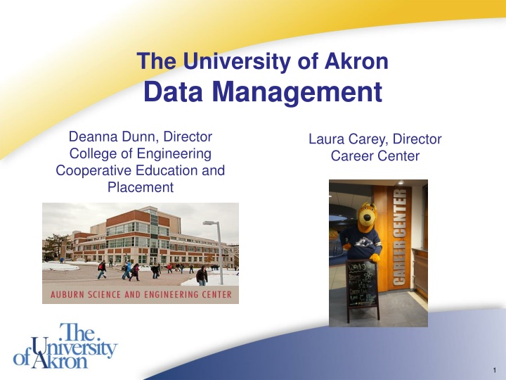 the university of akron data management