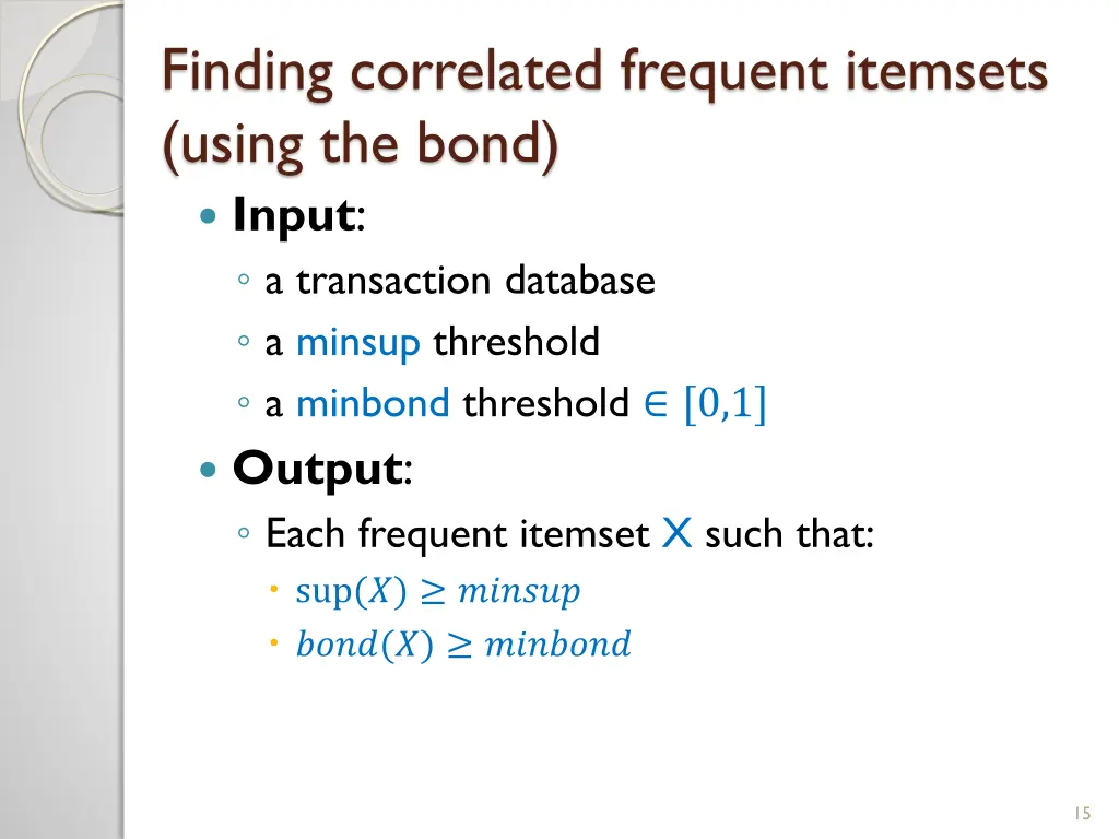 finding correlated frequent itemsets using