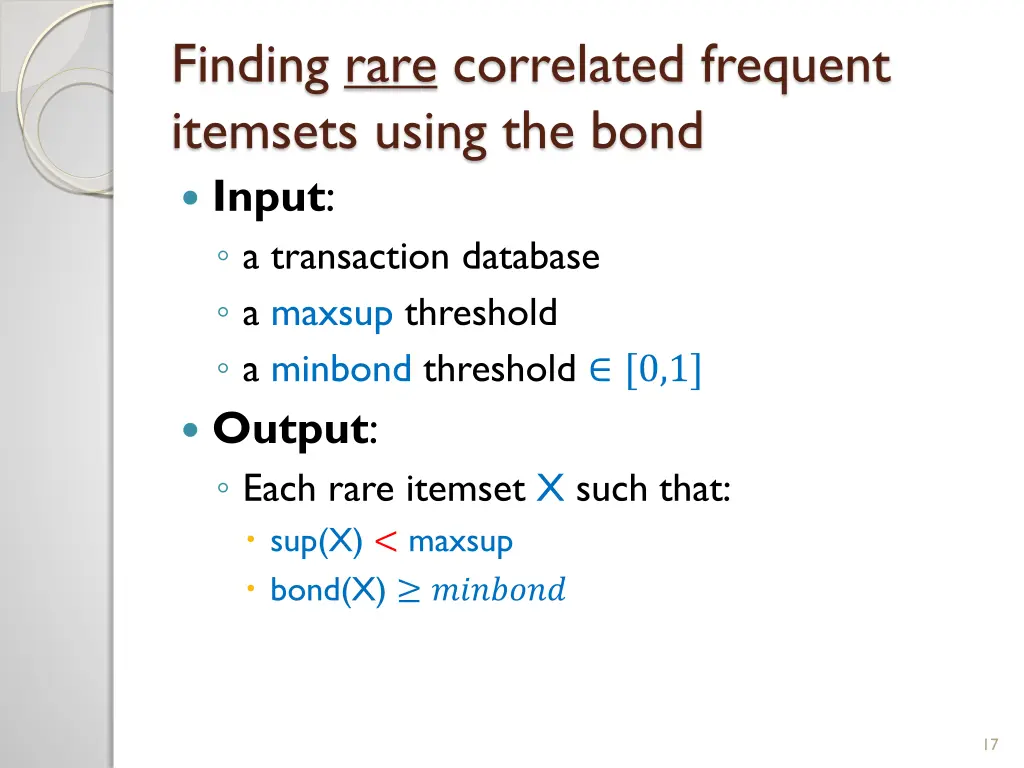 finding rare correlated frequent itemsets using