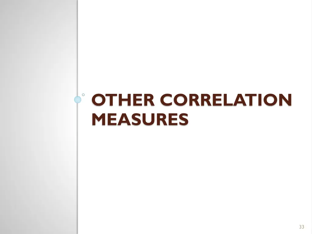 other correlation measures