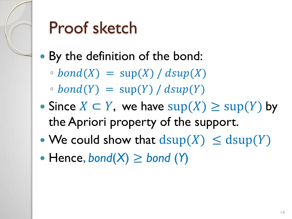 proof sketch
