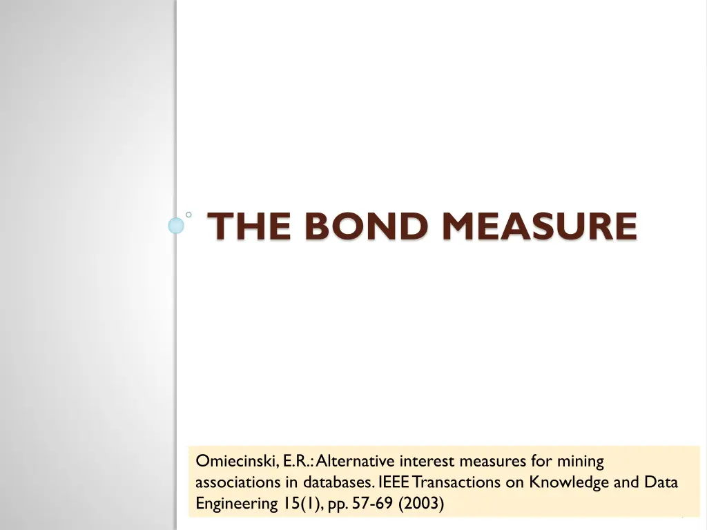 the bond measure