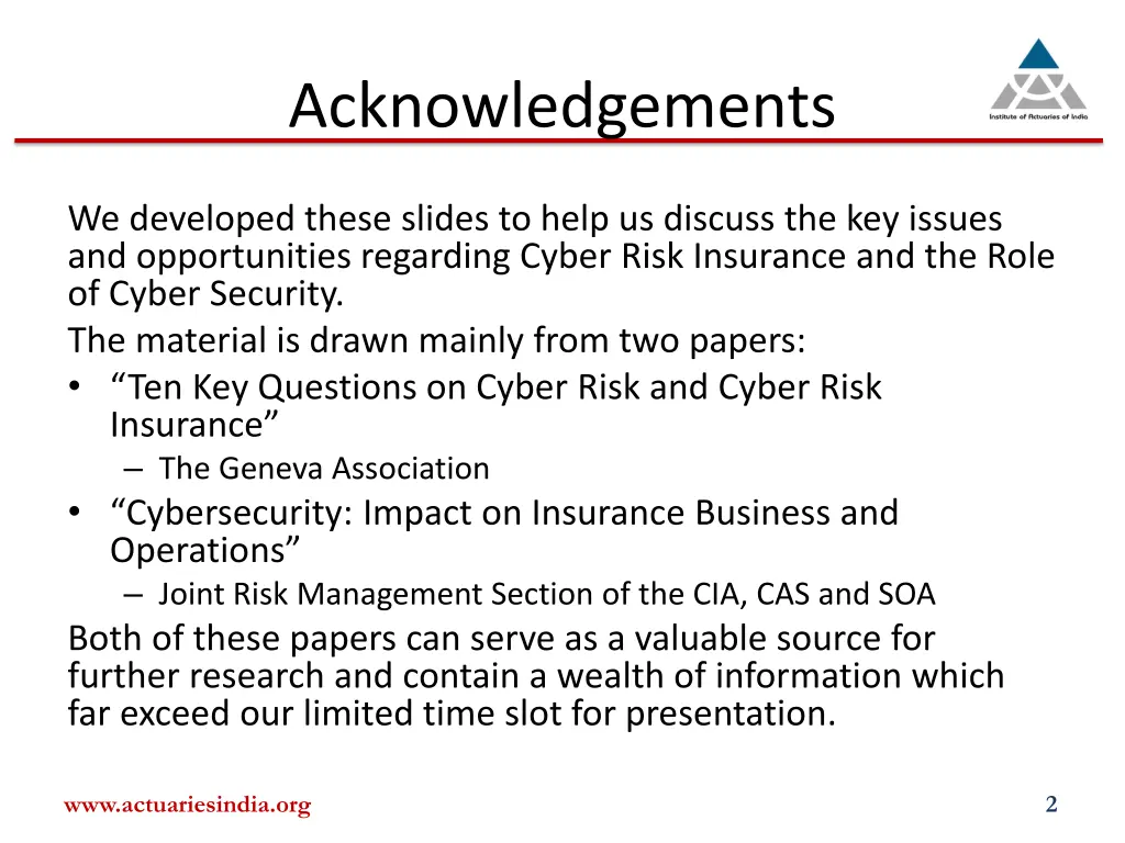 acknowledgements