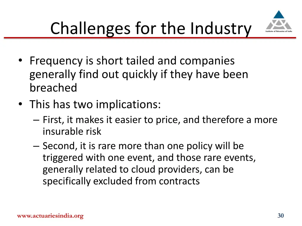 challenges for the industry 7