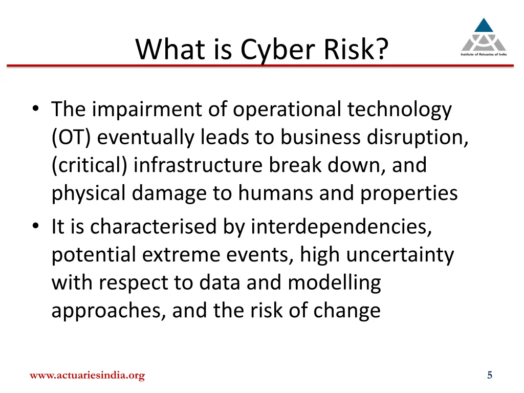 what is cyber risk 1