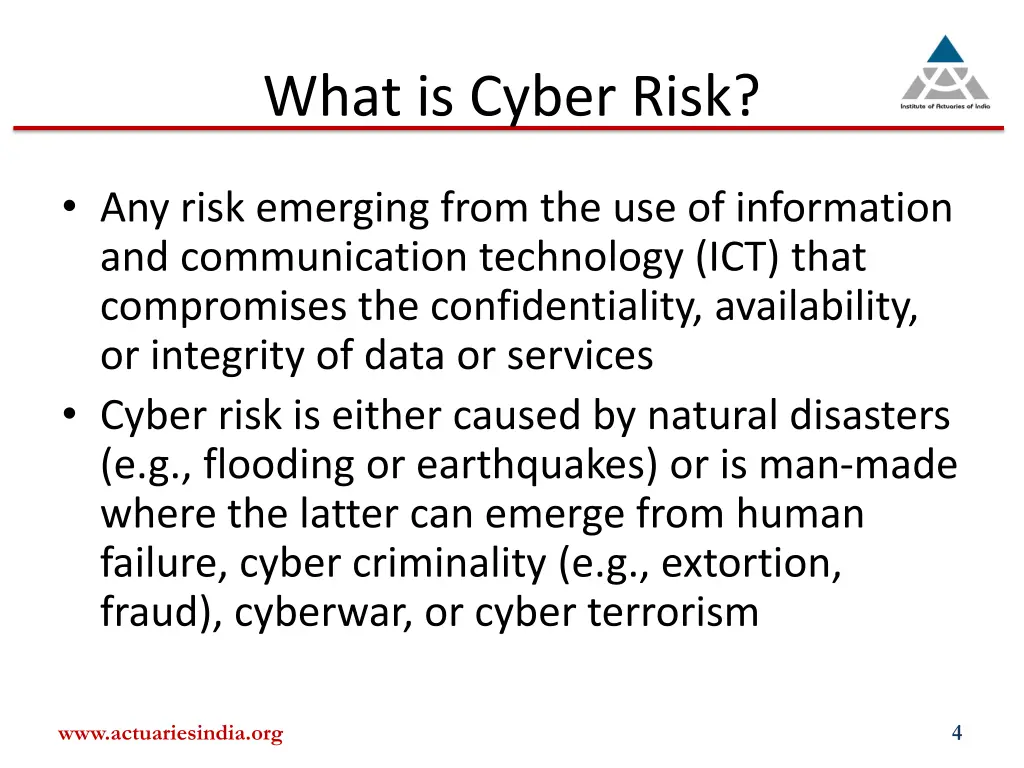 what is cyber risk