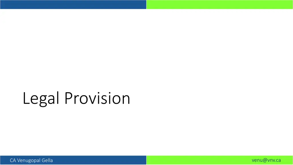 legal provision