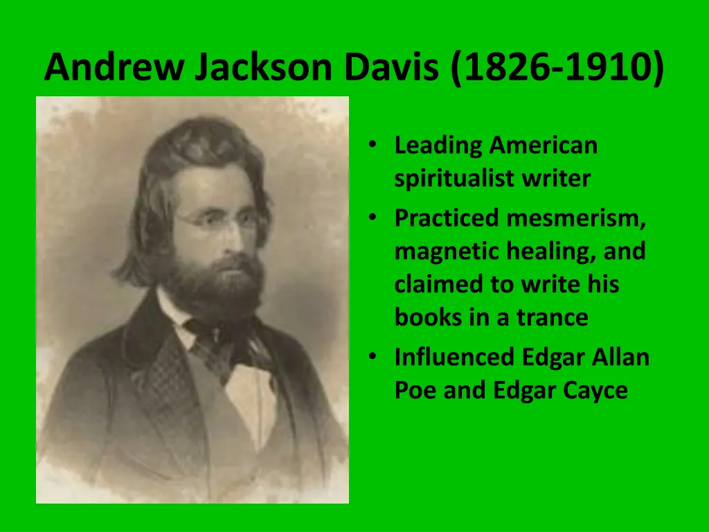 andrew jackson davis 1826 1910