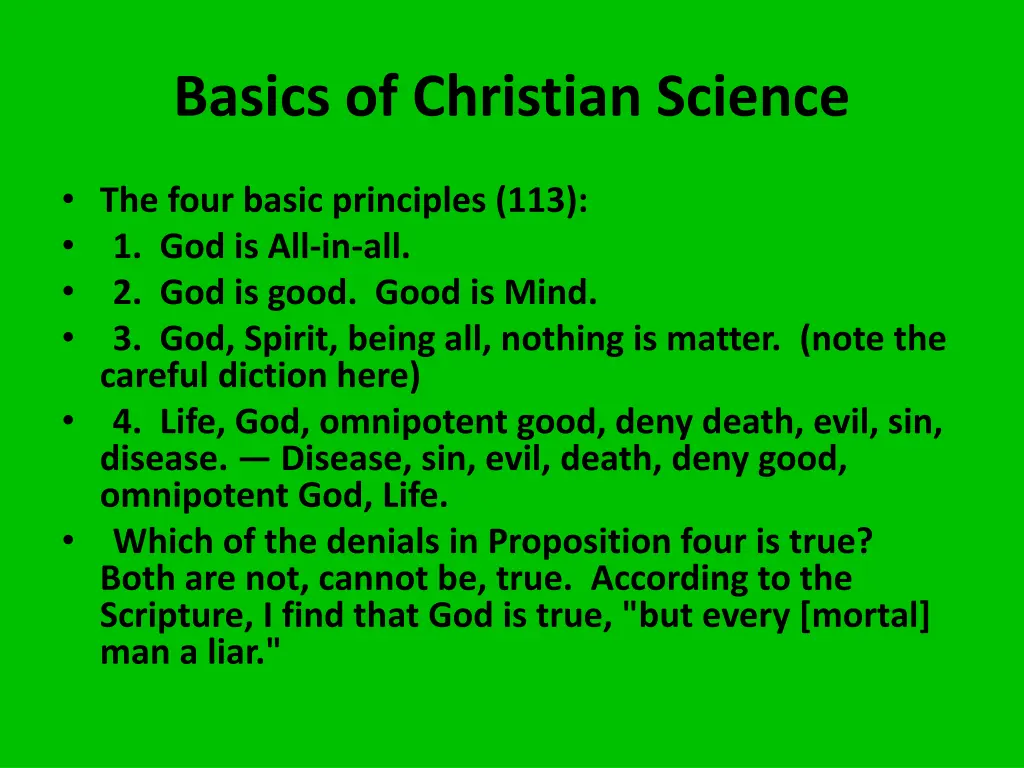 basics of christian science 1