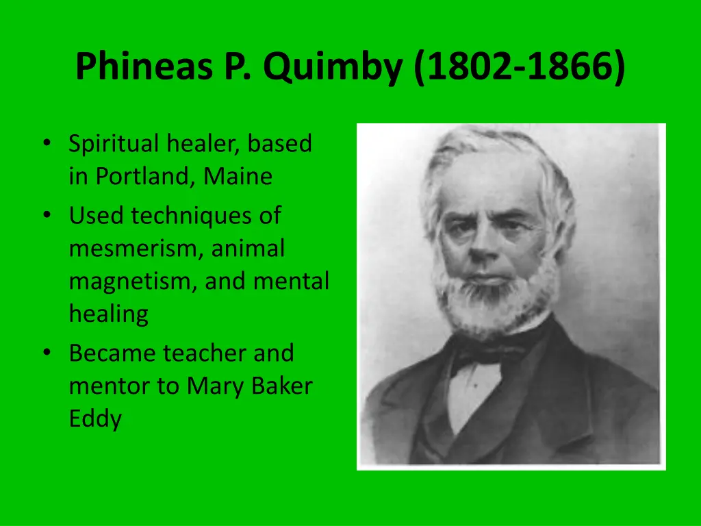 phineas p quimby 1802 1866