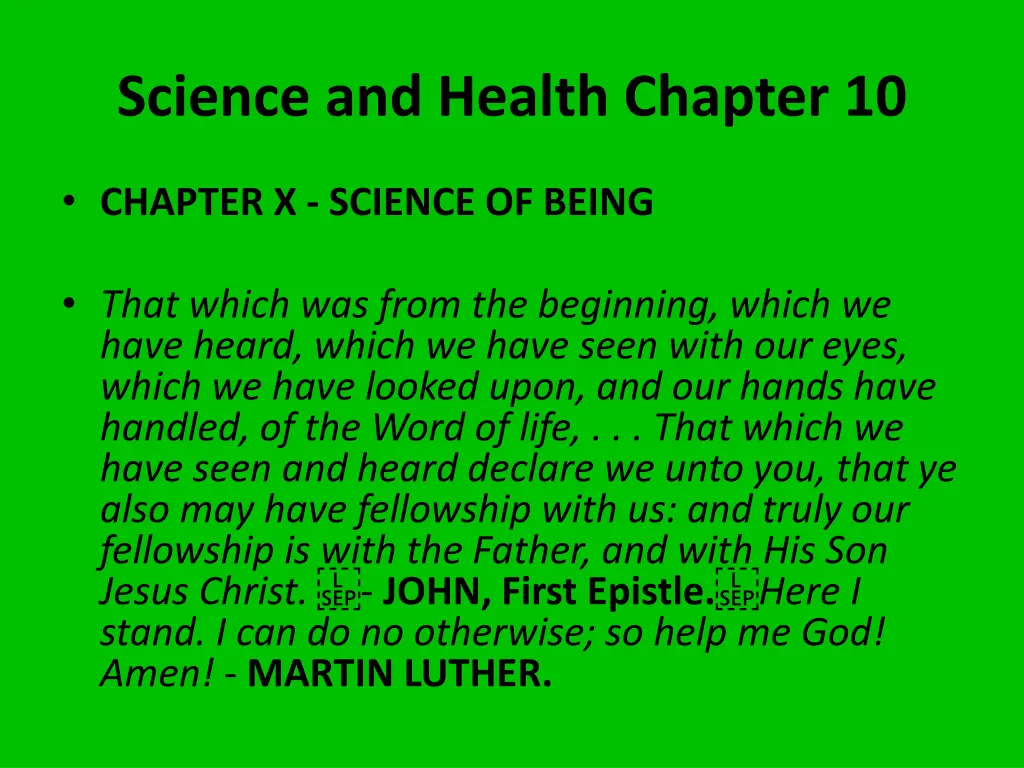 science and health chapter 10