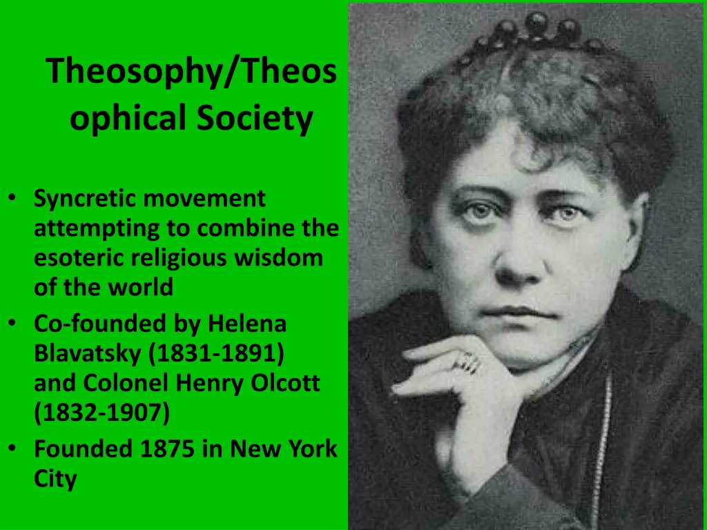 theosophy theos ophical society