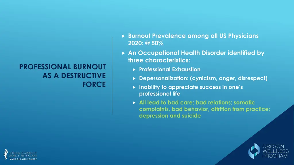 burnout prevalence among all us physicians 2020