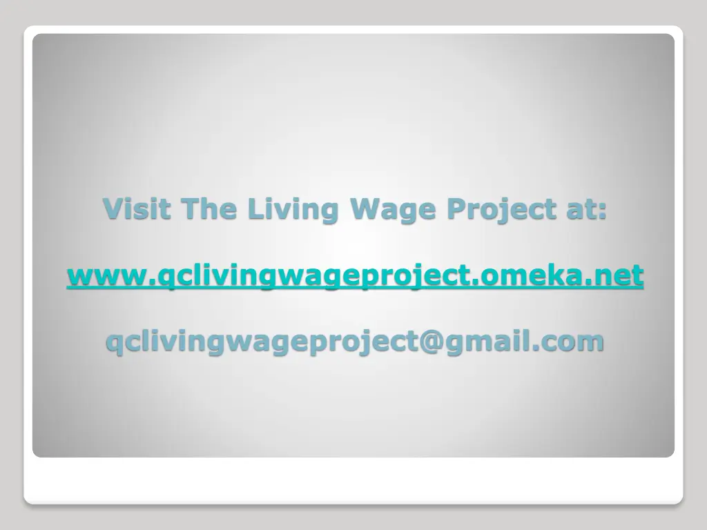 visit the living wage project at