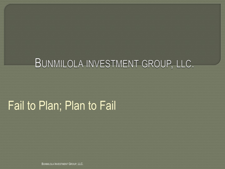 fail to plan plan to fail