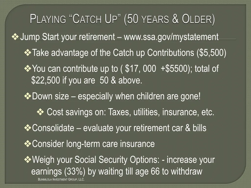 jump start your retirement