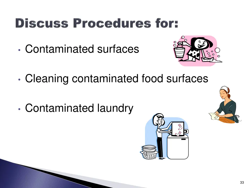 contaminated surfaces