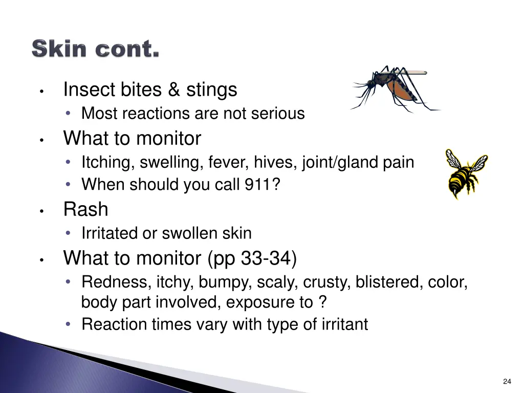 insect bites stings most reactions