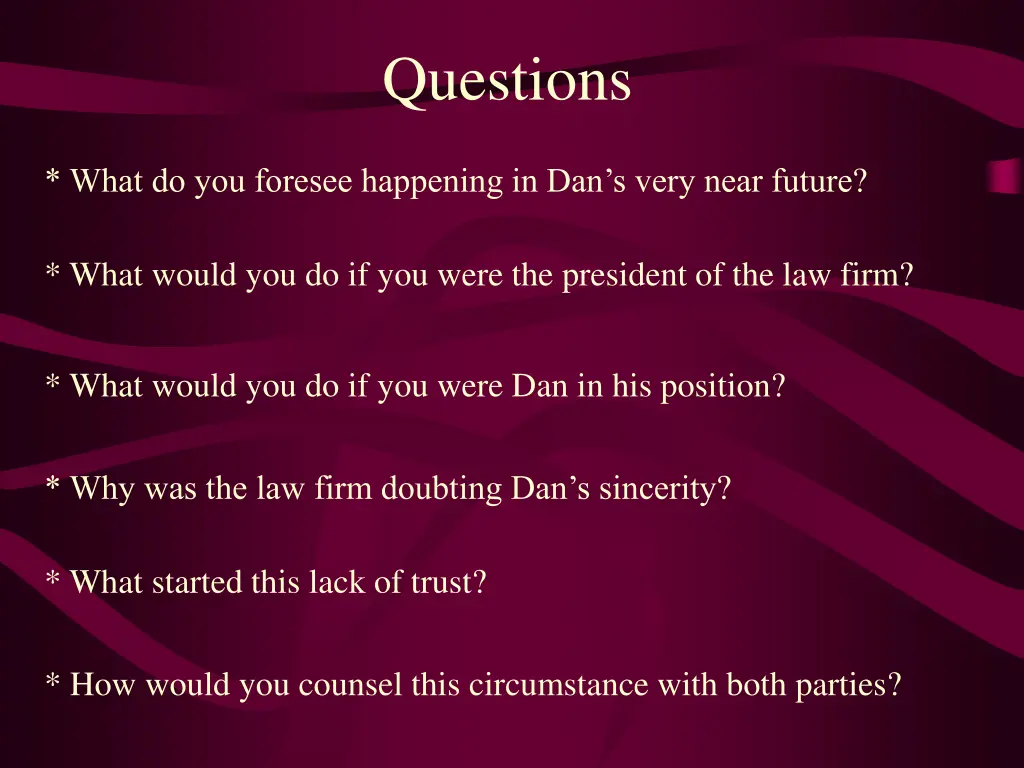 questions