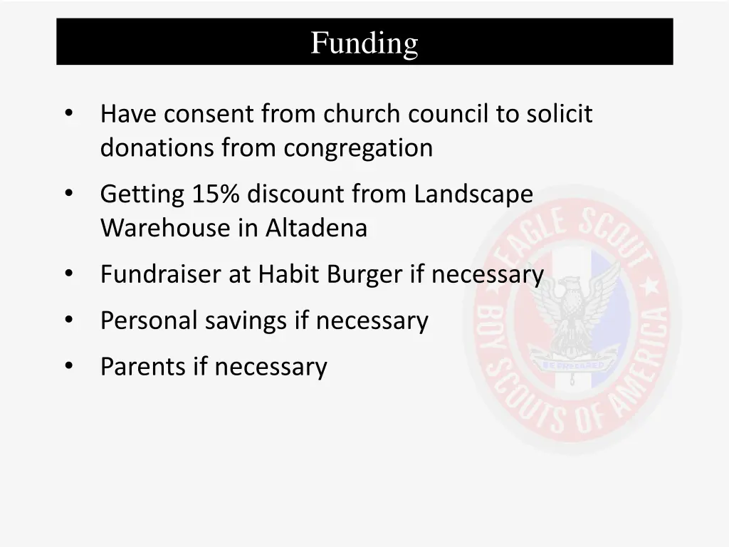 funding