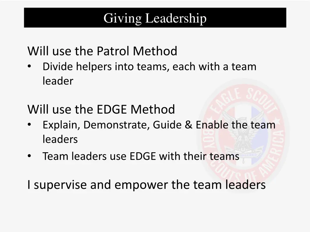 giving leadership 1