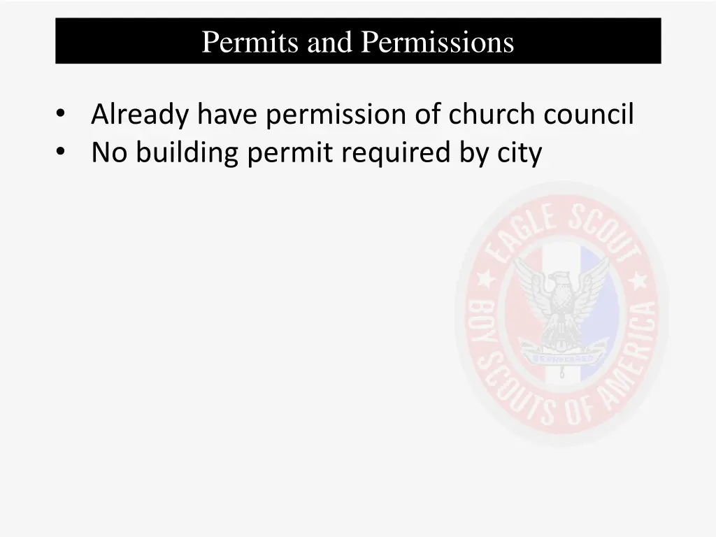 permits and permissions