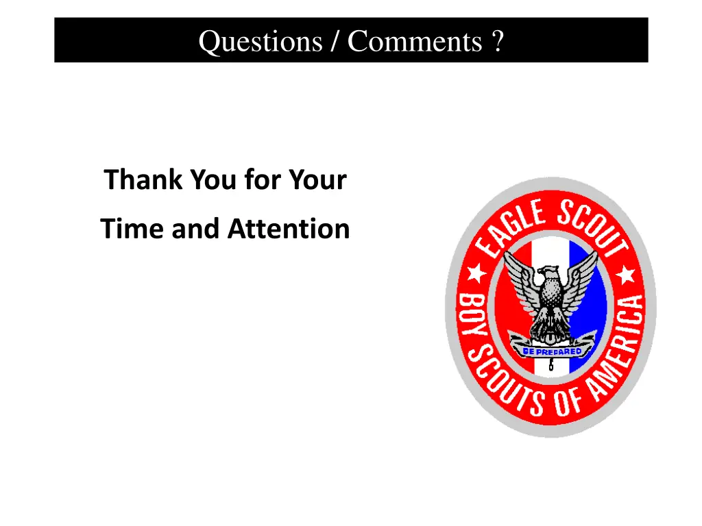 questions comments