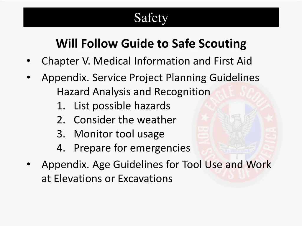 safety
