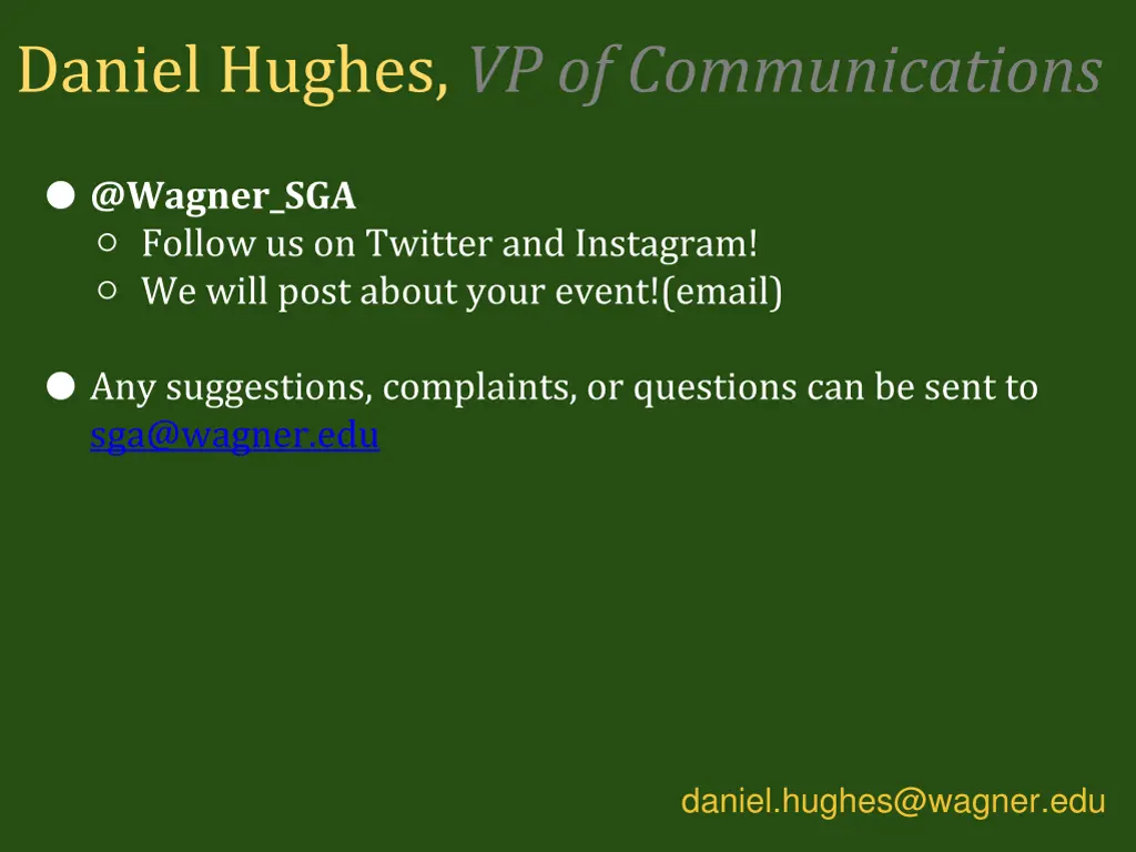 daniel hughes vp of communications