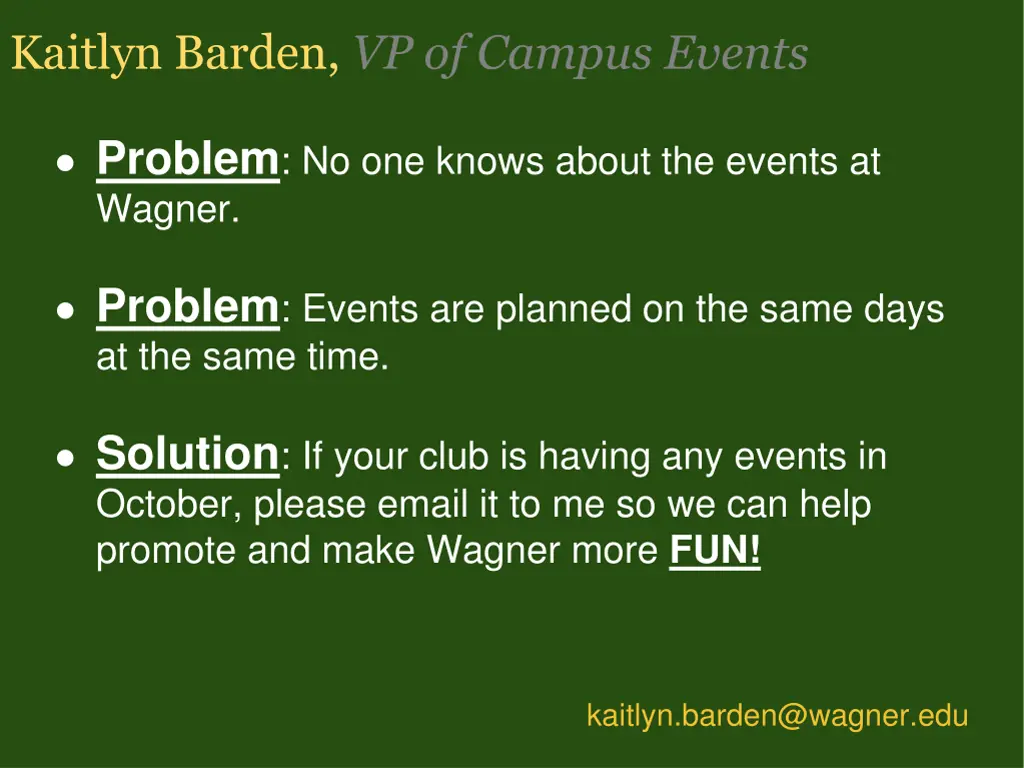 kaitlyn barden vp of campus events
