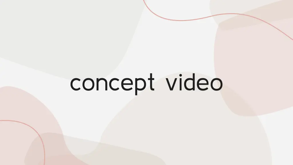 concept video