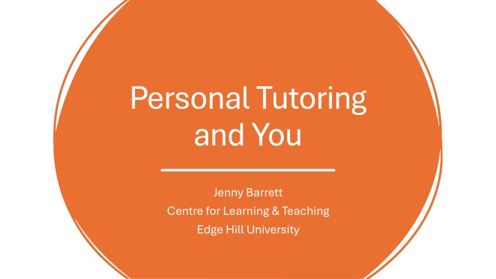 personal tutoring and you