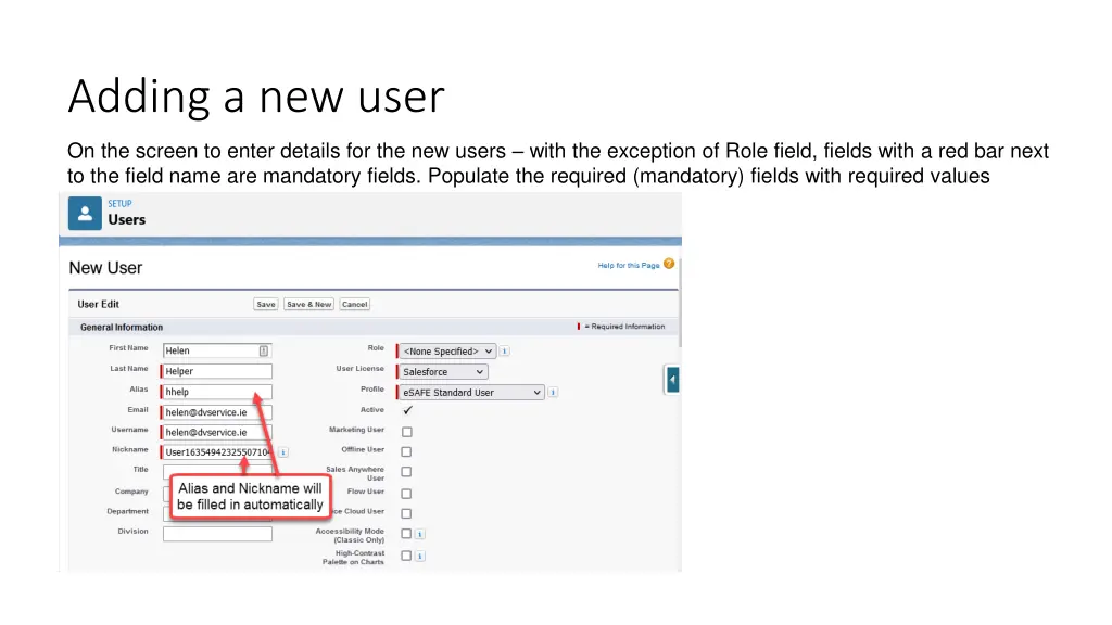 adding a new user 1