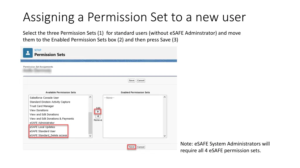 assigning a permission set to a new user 1