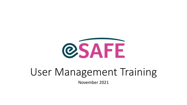 user management training november 2021