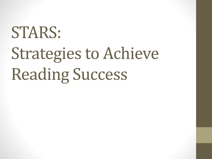 stars strategies to achieve reading success