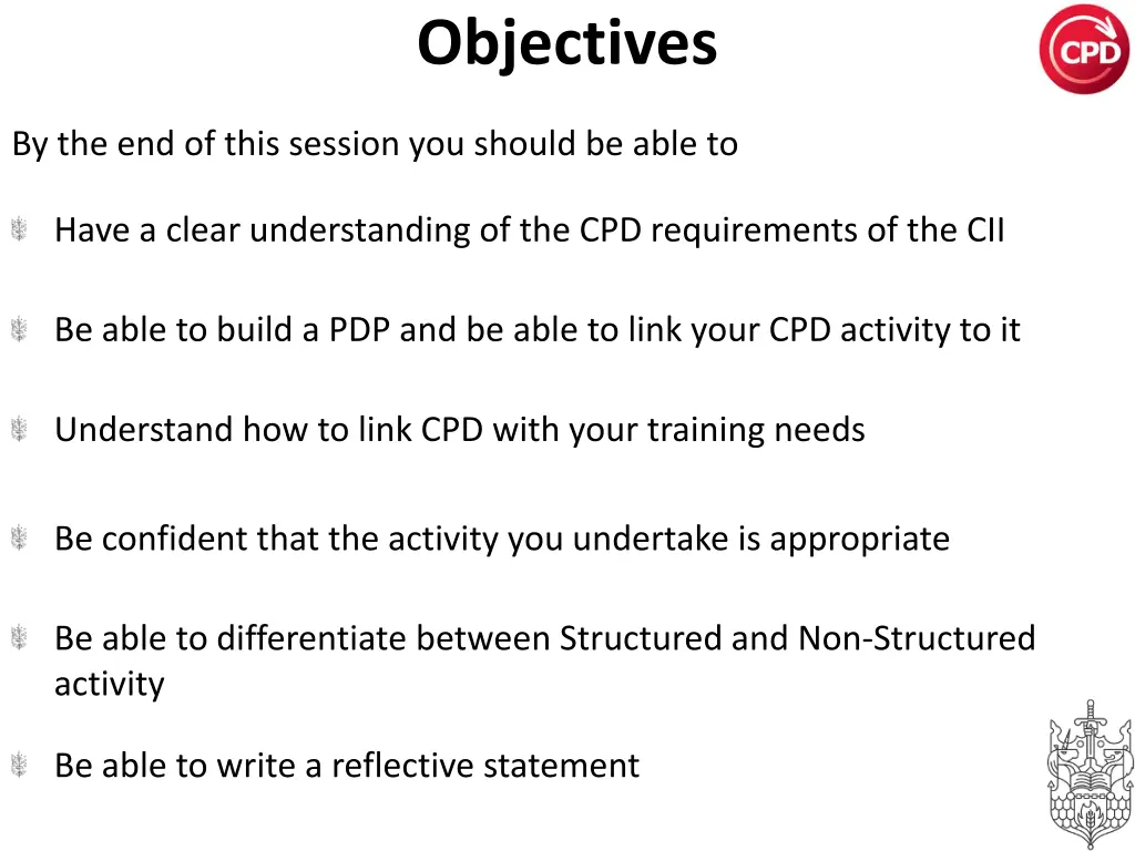 objectives